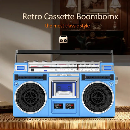 Bluetooth USB Cassette Radio Boombox