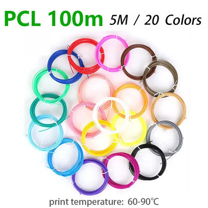 Brilliant Colour 3D Pen Filament (1.75mm ABS/PLA/PCL)