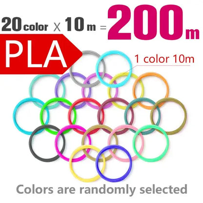 Brilliant Colour 3D Pen Filament (1.75mm ABS/PLA/PCL)