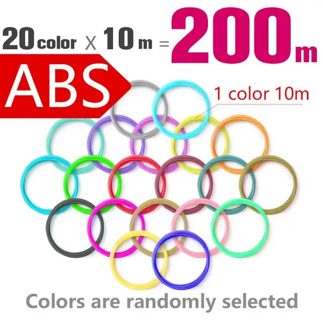 Brilliant Colour 3D Pen Filament (1.75mm ABS/PLA/PCL)