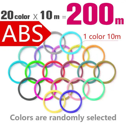 Brilliant Colour 3D Pen Filament (1.75mm ABS/PLA/PCL)