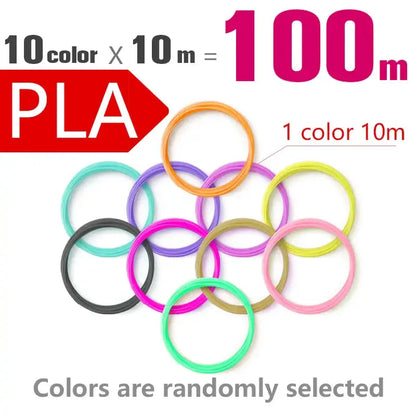 Brilliant Colour 3D Pen Filament (1.75mm ABS/PLA/PCL)
