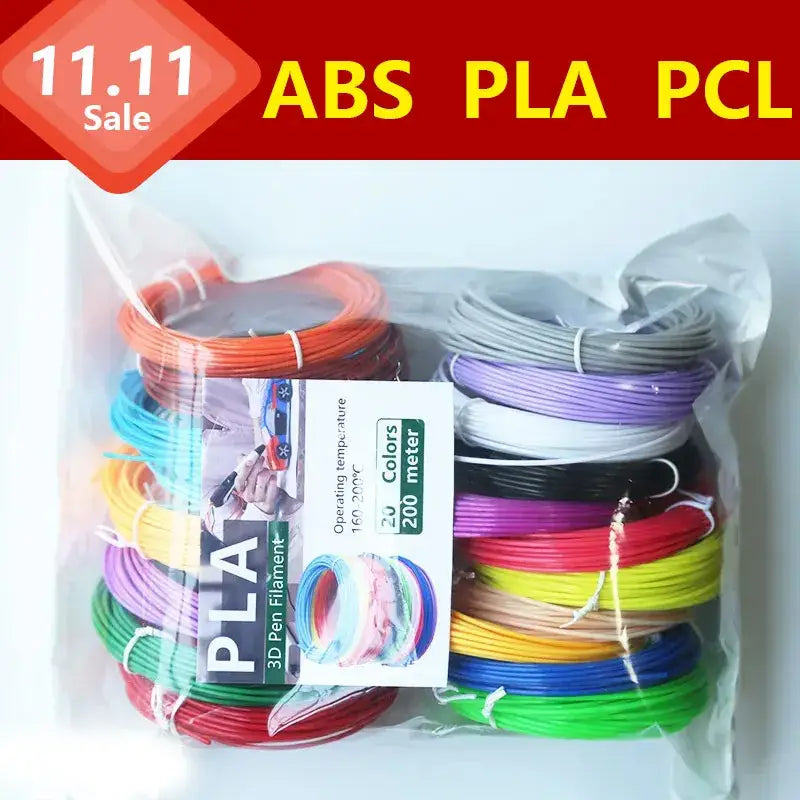Brilliant Colour 3D Pen Filament (1.75mm ABS/PLA/PCL)