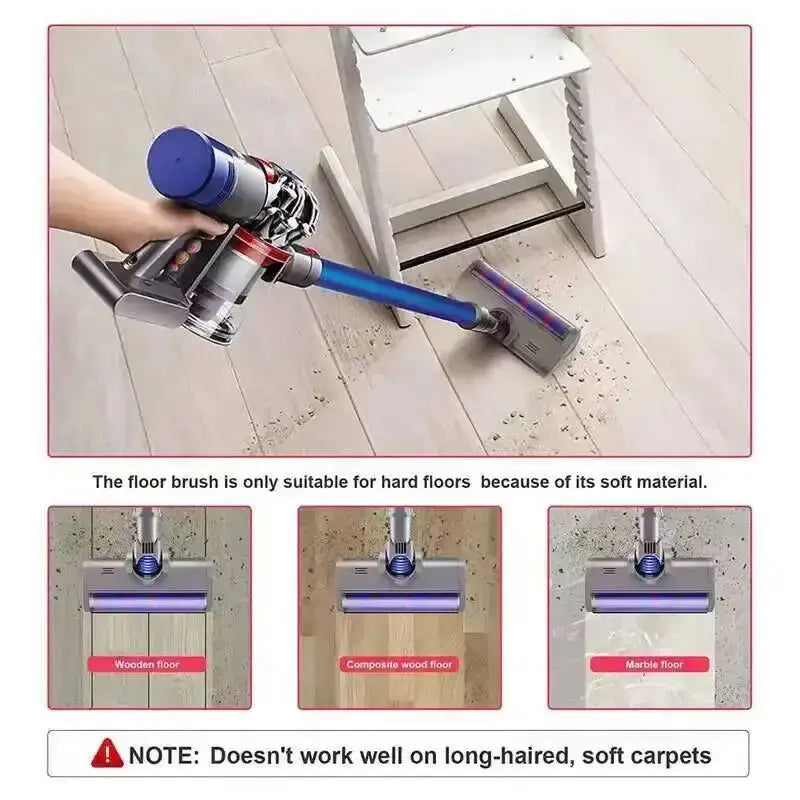 Soft Roller Floor Brush Head Replacement for V6 DC45 DC62 DC74 DC58 DC61 Vacuum Cleaners