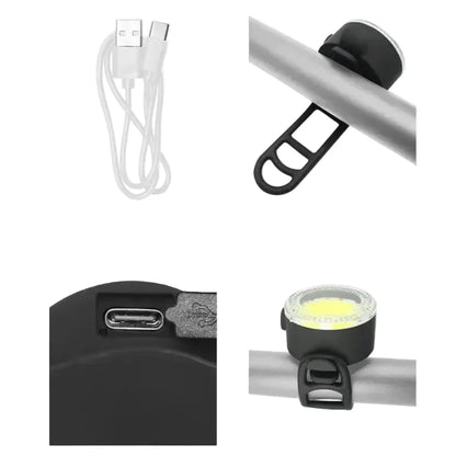 Rechargeable Bicycle Front & Rear Light Set