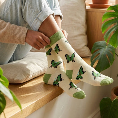 Save the Butterfly Bamboo Socks
