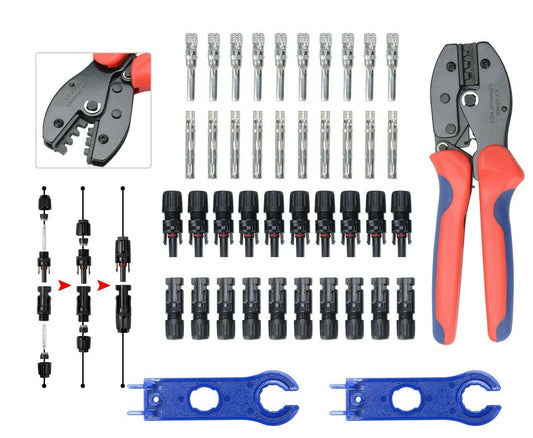 Solar Crimper MC4 PV Crimping Pliers Cable Terminals Tool Panel Cable Connector