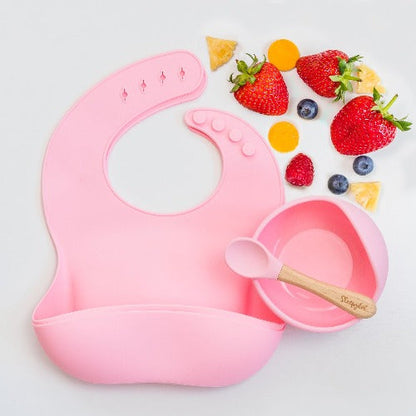 Sleepytot - Silicone Suction Bowl & 2 Bibs Bundle