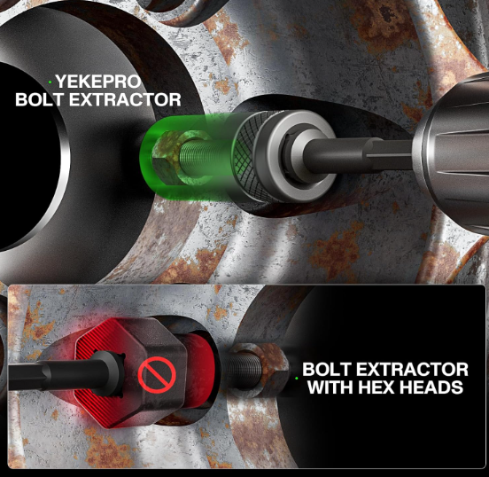 33PCS 3/8" 1/4'' Deep Well Bolt  Extractor Set