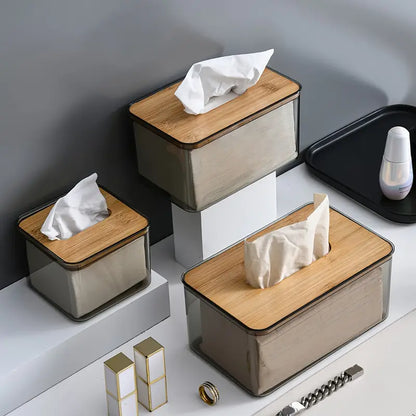 Transparent Tissue Box Holder