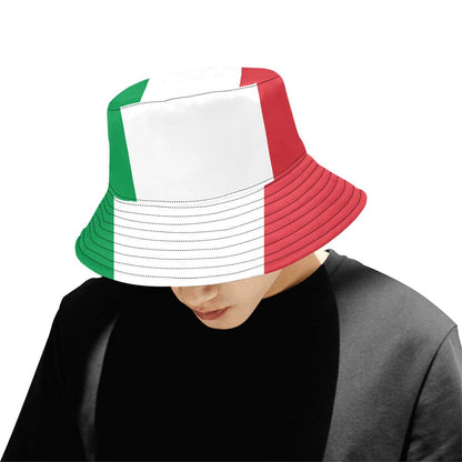 Stylish Men's Italy Print Bucket Hat - Chino Cotton Twill, Comfortable & Trendy