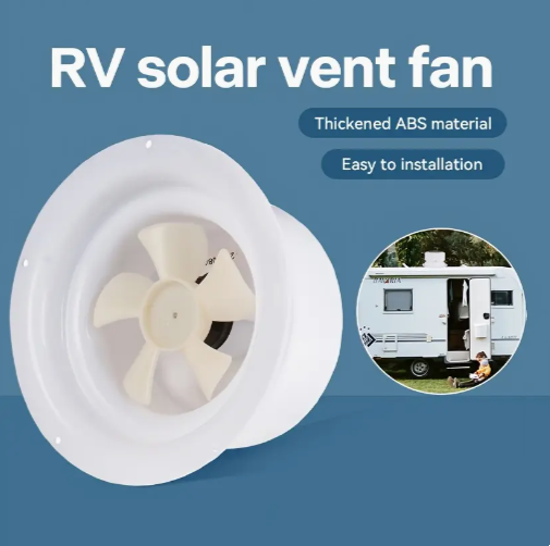 Solar-Powered RV Ceiling Vent Fan
