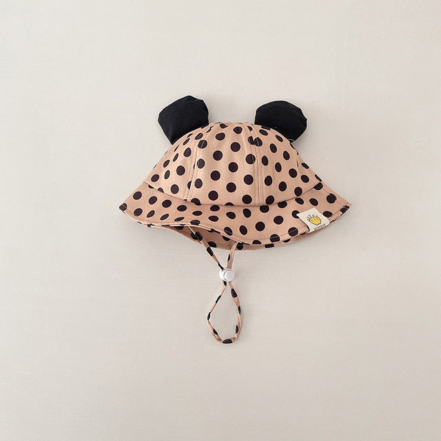Cartoon Dot Print Baby Bucket Hat