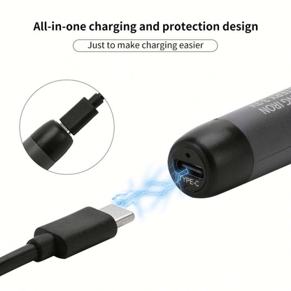 Cordless Usb Rechargeable Soldering Iron 5 Level Temperature Control