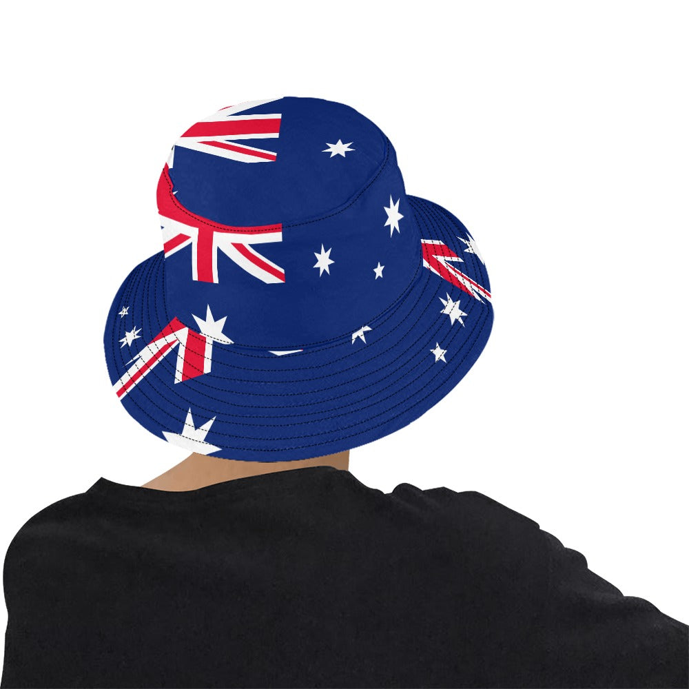 Stylish Men's Australia Flag Bucket Hat - Chino Cotton Twill for Outdoor Adventures