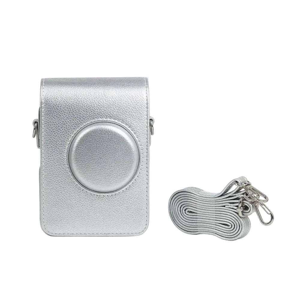 Instax Mini EVO PU Leather Camera Case with Shoulder Strap