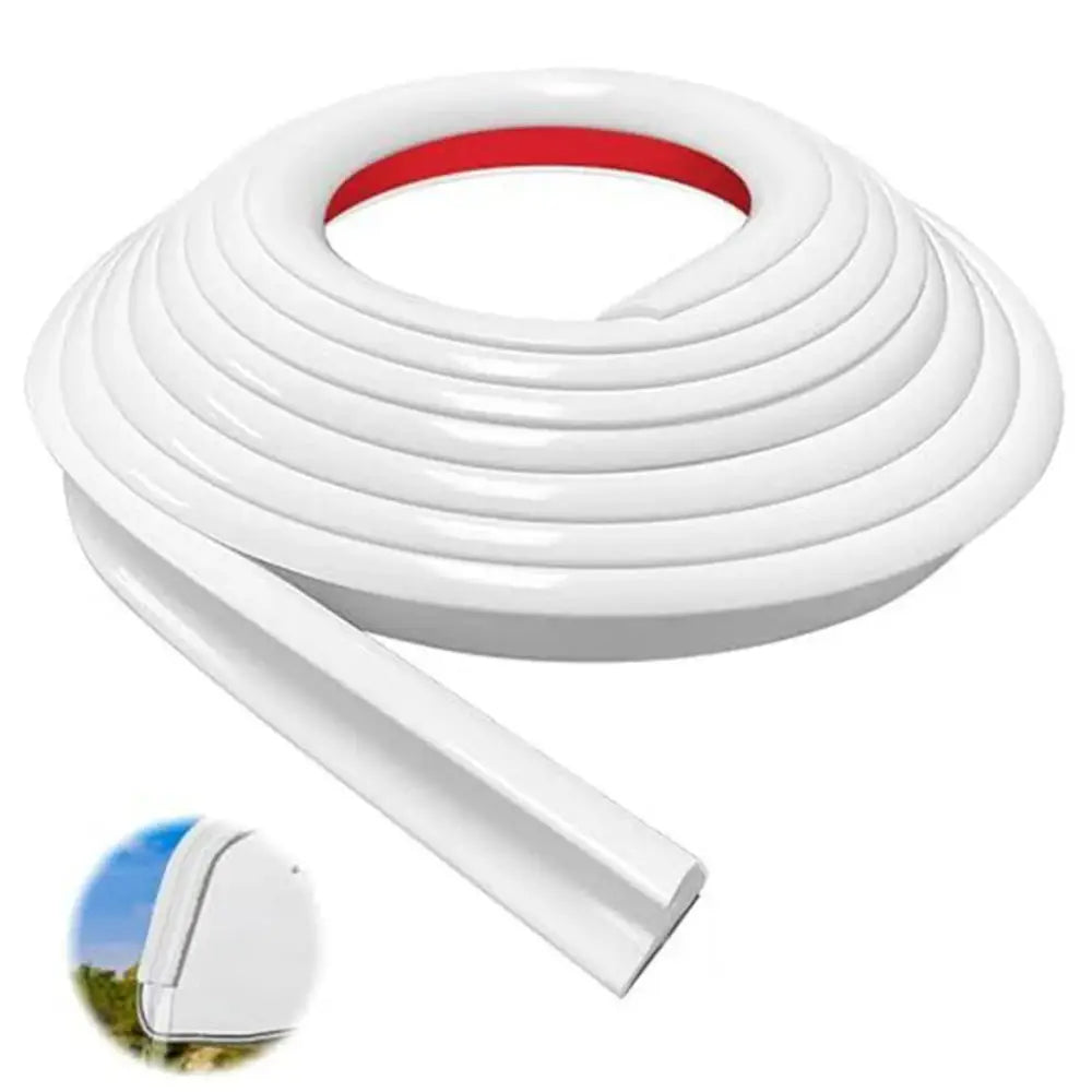 Camper Van Gutter Rain Guard – J Shape Drip Stop PVC Rain Gutter (5m)