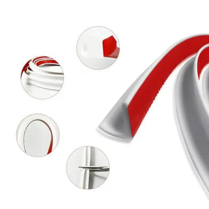 Camper Van Gutter Rain Guard – J Shape Drip Stop PVC Rain Gutter (5m)