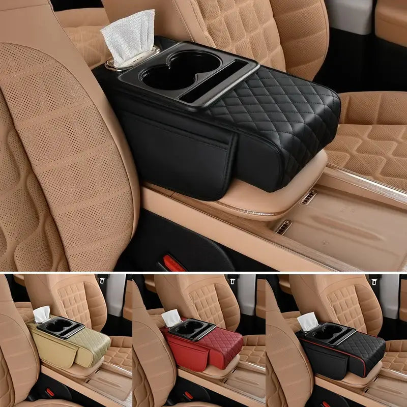 Car Armrest Height Pad with Storage (5 colours available)