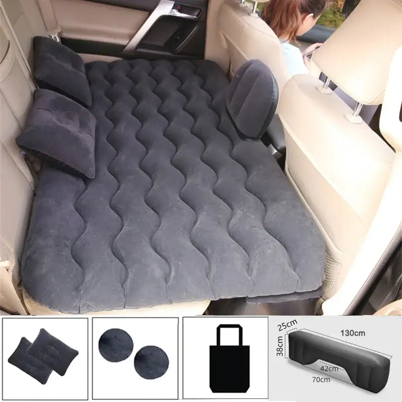 Car Back Seat Inflatable Travel Mattress (4 colours available)