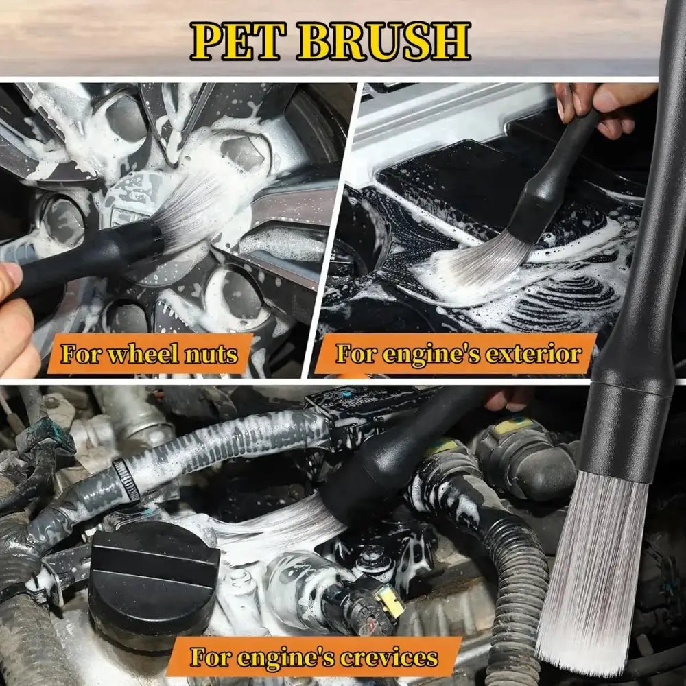 Car Detailing Brush Set (4–5PCS)