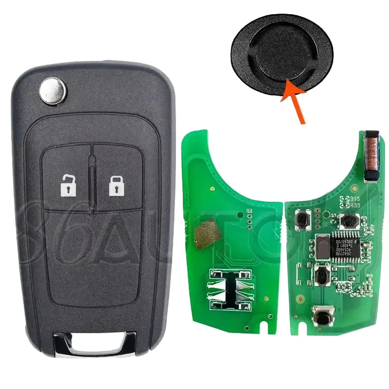 Smart Remote Car Key 315/433MHz for Opel & Vauxhall Astra H, Corsa D, Meriva B & Vectra C