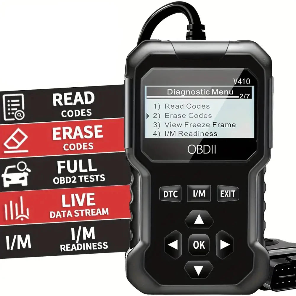 OBD2 Engine Fault Code Reader & Diagnostic Scanner for Cars