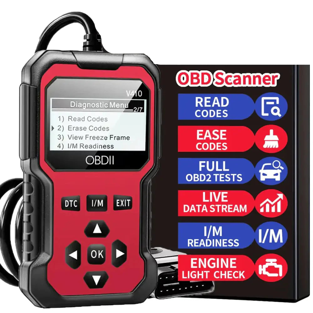 OBD2 Engine Fault Code Reader & Diagnostic Scanner for Cars