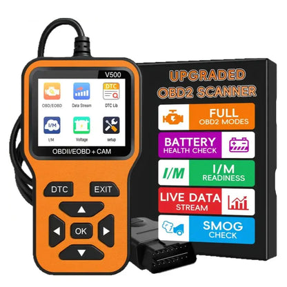 OBD2 Scanner, Voltage & Engine Fault Code Reader