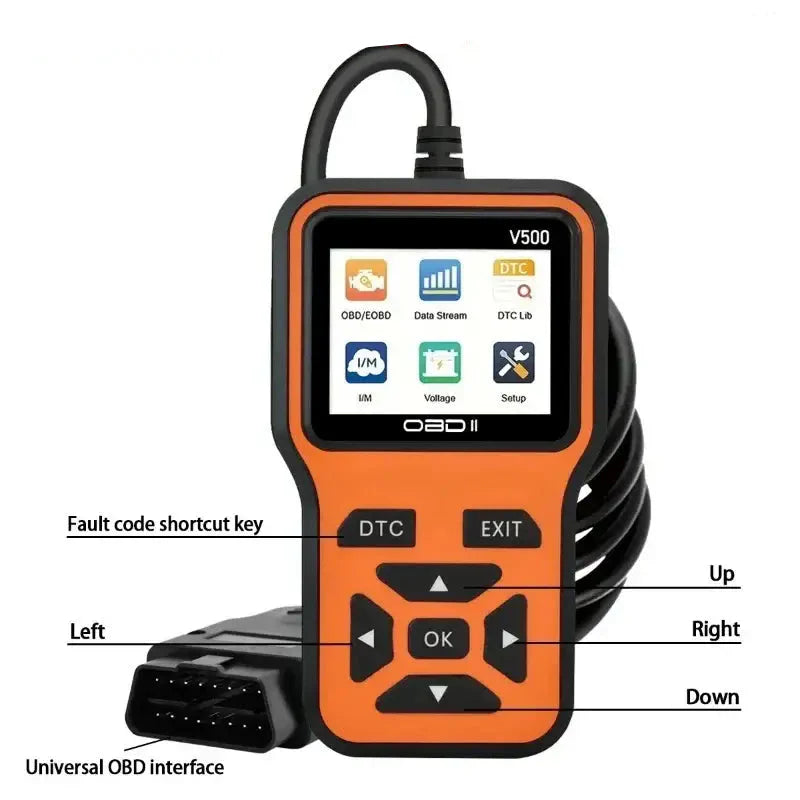 OBD2 Scanner, Voltage & Engine Fault Code Reader