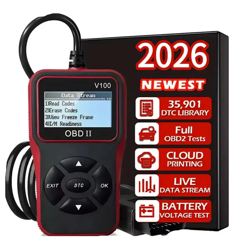 OBD2 Scanner, Voltage & Engine Fault Code Reader