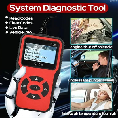OBD2 Scanner, Voltage & Engine Fault Code Reader