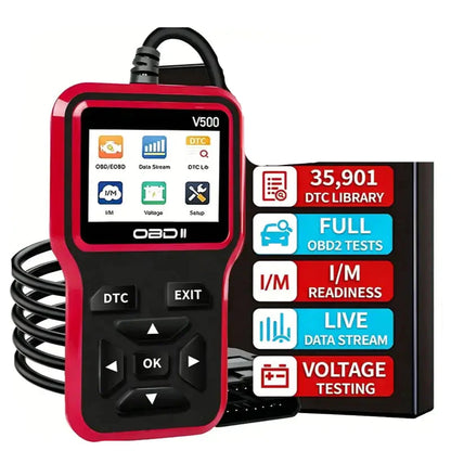OBD2 Scanner, Voltage & Engine Fault Code Reader