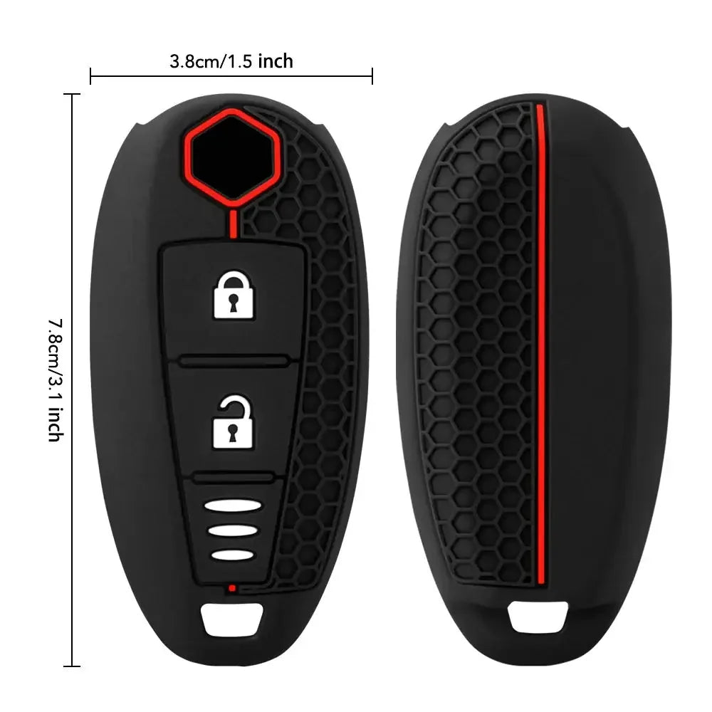 Remote Key Cover Case for Suzuki Grand Vitara, SX4, S-Cross, XL-7, Swift & Wagon R