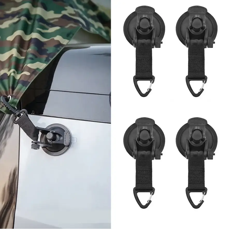 Car Tent Suction Cup Awning Anchor Hooks (different sets available)