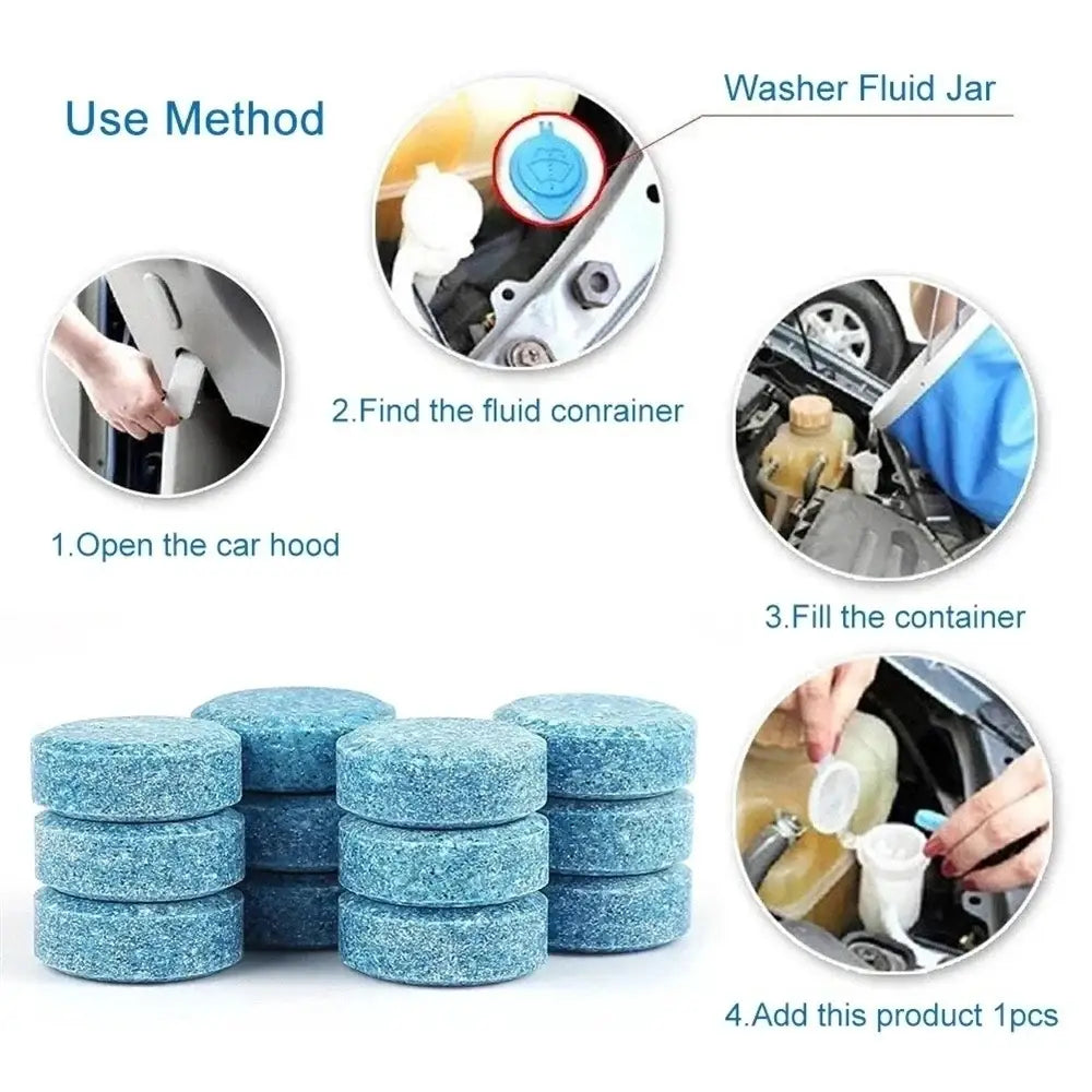 Car Windscreen Cleaner - Effervescent Tablets (available in different quantities)