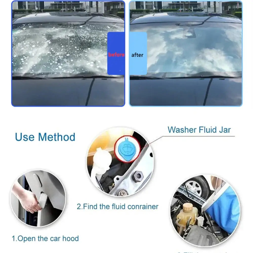 Car Windscreen Cleaner - Effervescent Tablets (available in different quantities)