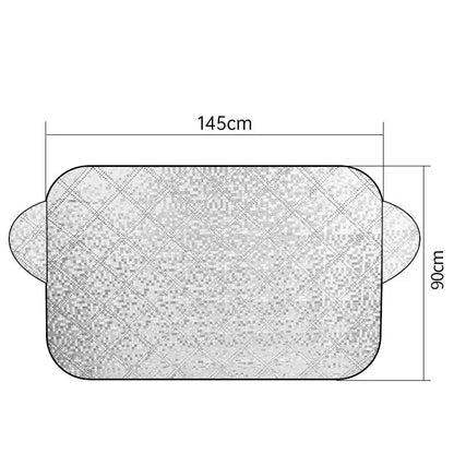 Car Windshield Snow & Ice Protector – Front/Rear Winter / Sunshade Cover