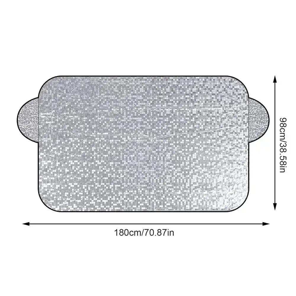Car Windshield Snow & Ice Protector – Front/Rear Winter / Sunshade Cover