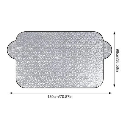 Car Windshield Snow & Ice Protector – Front/Rear Winter / Sunshade Cover