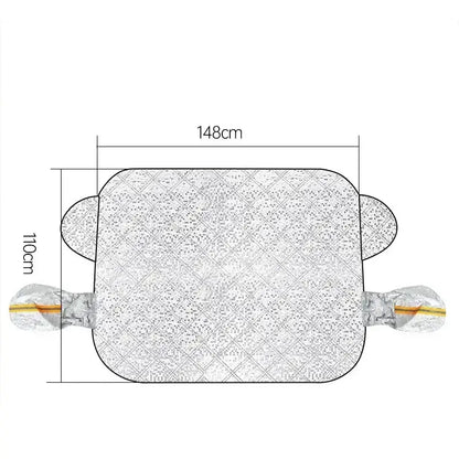 Car Windshield Snow & Ice Protector – Front/Rear Winter / Sunshade Cover
