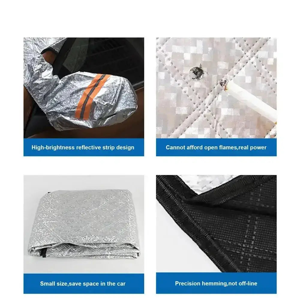 Car Windshield Snow & Ice Protector – Front/Rear Winter / Sunshade Cover