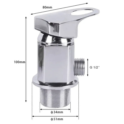 Caravan Chrome Shower Mixer – 12mm Push Fit