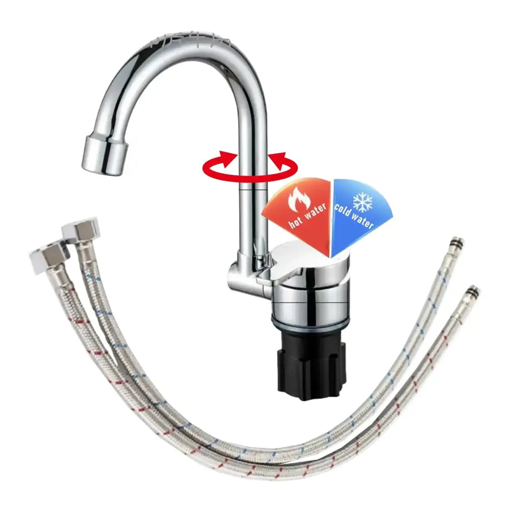 Caravan Chrome Shower Mixer – 12mm Push Fit