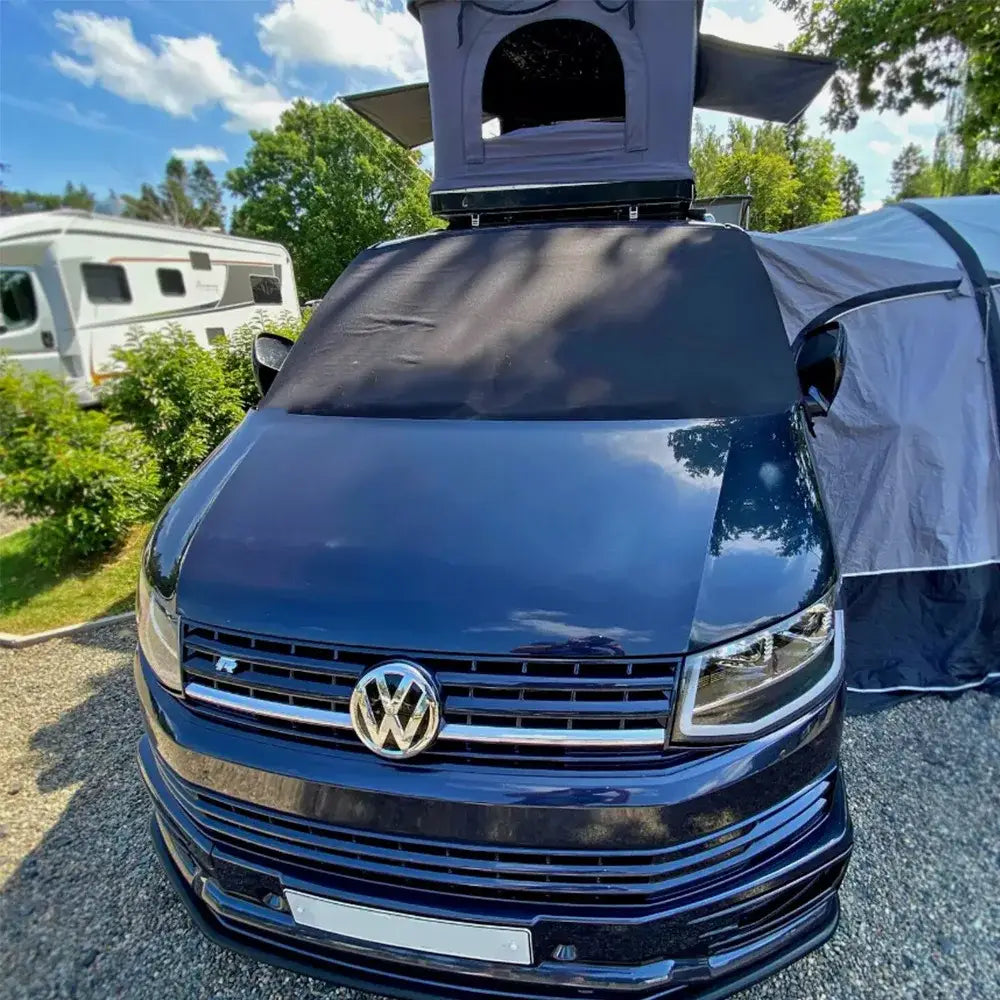 Caravan Motorhome Bonnet & Tailgate Protector Cover (Black & Gray)