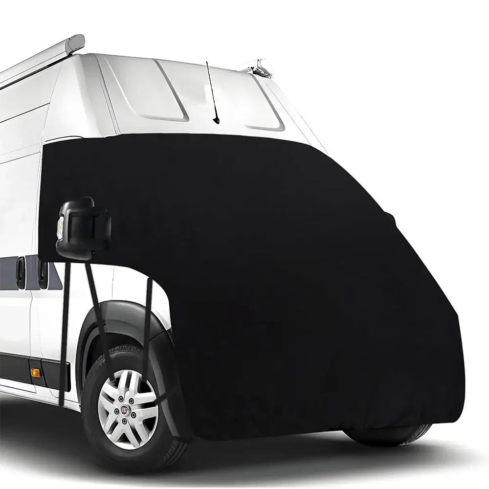 Caravan Motorhome Bonnet & Tailgate Protector Cover (Black & Gray)