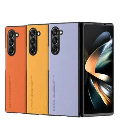 Carbon Fiber & Leather Case for Samsung Galaxy Z Fold 6/5/4/3