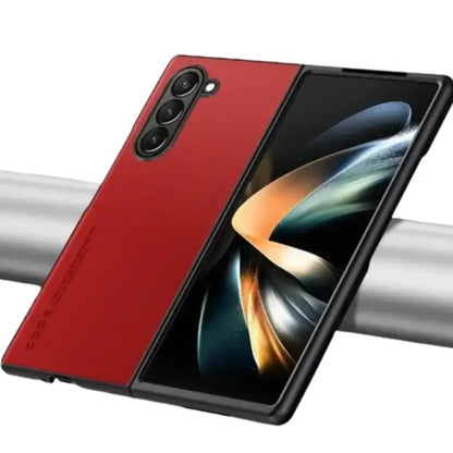 Carbon Fiber & Leather Case for Samsung Galaxy Z Fold 6/5/4/3