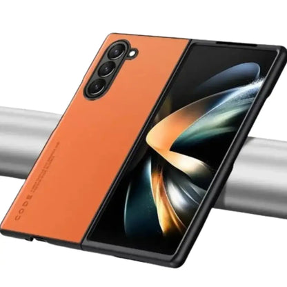 Carbon Fiber & Leather Case for Samsung Galaxy Z Fold 6/5/4/3