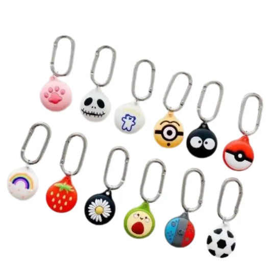 Cartoon Silicone Case for Air Tag – Keychain Holder